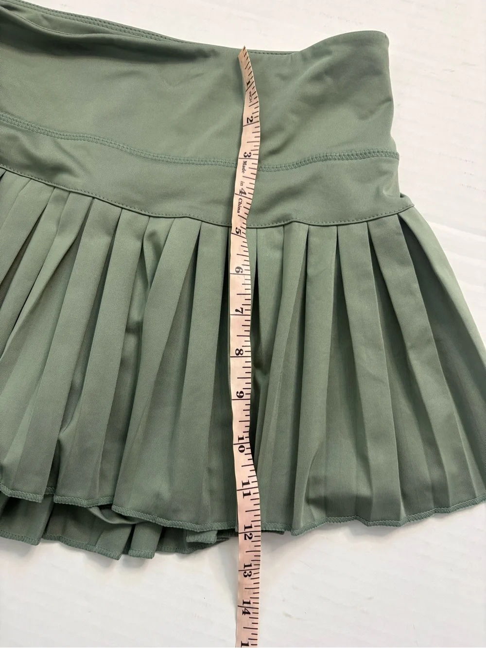 Gold Hinge Women's Pleated Tennis Skirt Sea Green XS